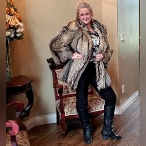 Kit Fox Fur Stroller Coat